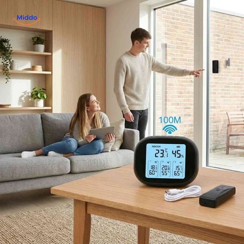ThermoSense™ Messgerät | Temperatur und Luftfeuchtigkeit per Funk