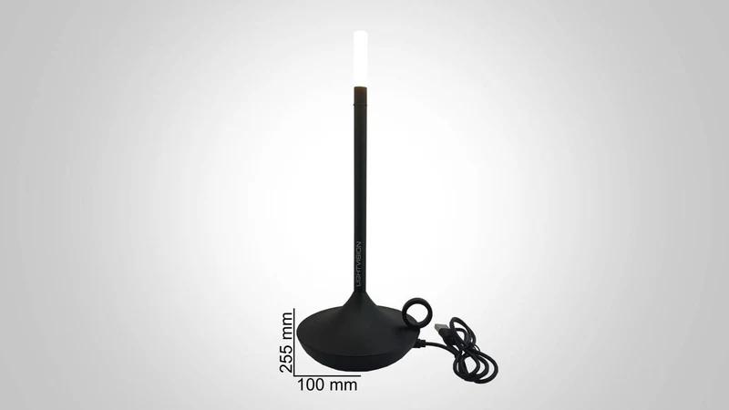 Tischlampe Kerzendesign in 3 verschiedenen Farben , Licht-warmweiss, dimmbar TL4g