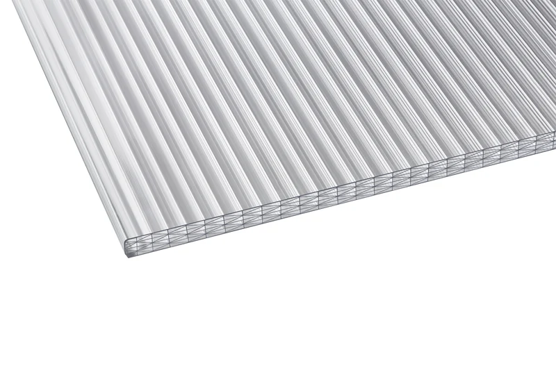 25 mm Polycarbonat Hohlkammerplatten sun stop in opal-weiß