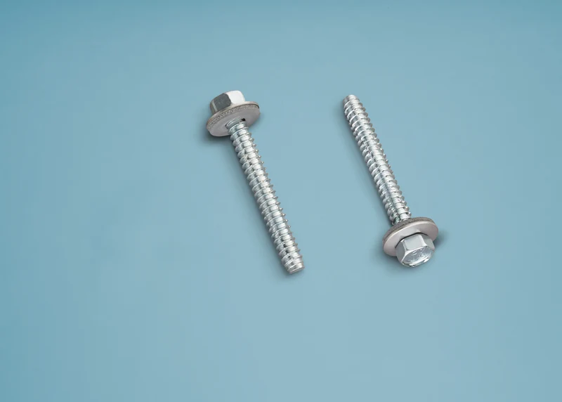 6,3 x 50 mm Edelstahlschrauben “Metall” 3/8“ Kopf, mit mit Neoprendichtung zur Befestigung auf Metall
