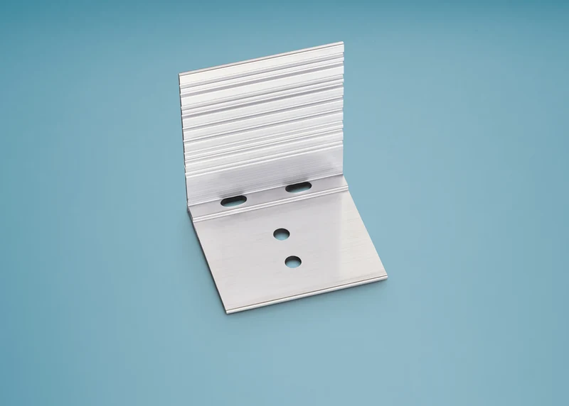 Abschluss- und Haltewinkel Aluminium pressblank passend für Schraubprofil und Thermoprofil