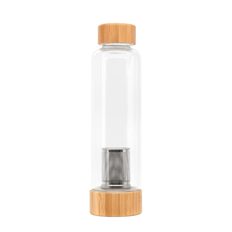Lotus Vita - Tee Glasflasche – Stilvoll & Nachhaltig - 550 ml