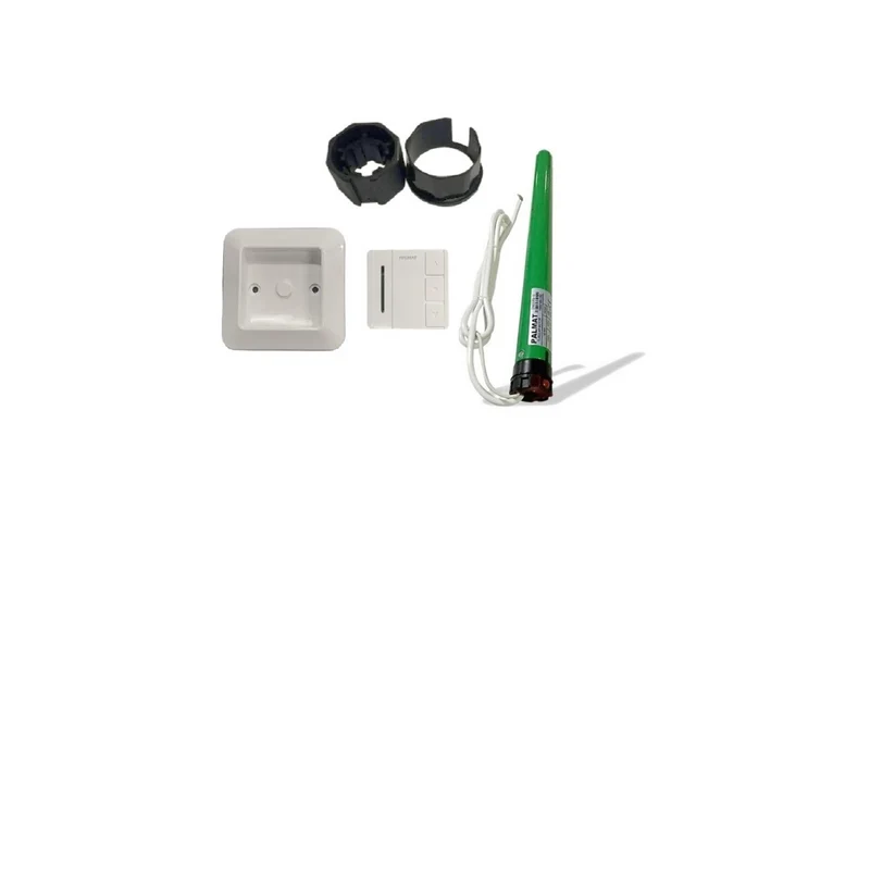 PALMAT Tubular Roller Motor with Integrated Radio Control Including 1 Channel Remote Control with Crystal Magnetic Wall Holder