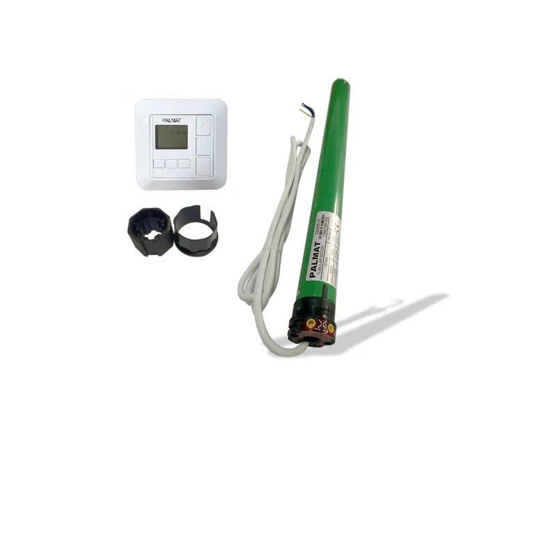 PALMAT Electromechanical Roller Blind Motor + Palmat Receiver 1 Channel Low Voltage Wall