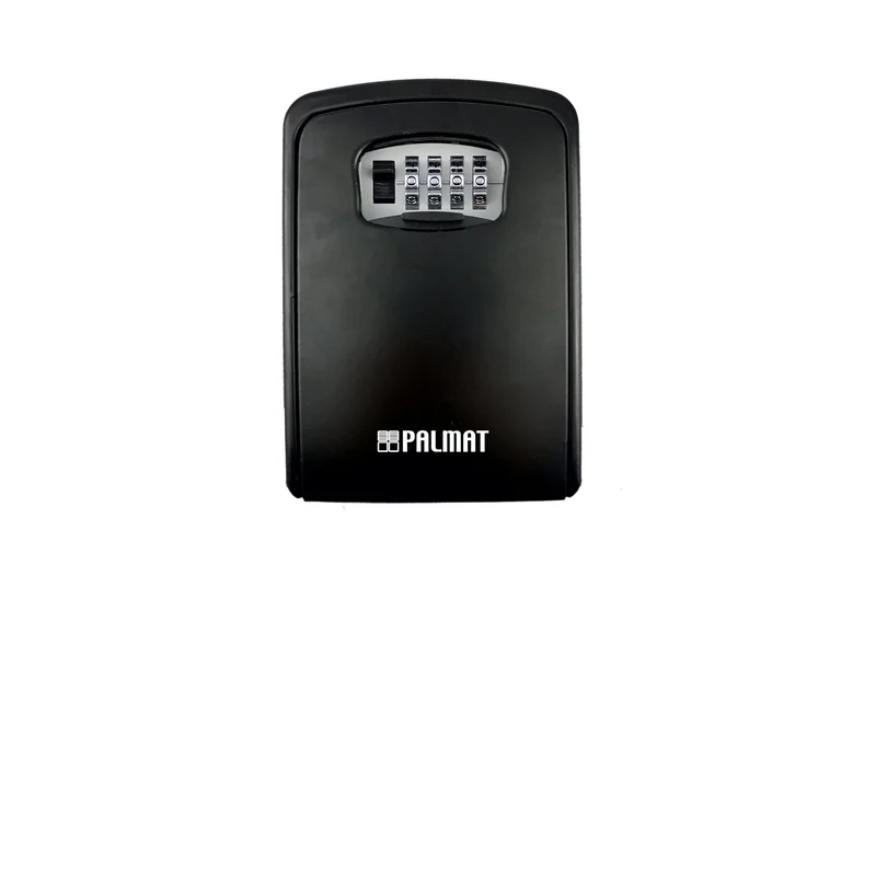 PALMAT Secure Combination Key Safe Weatherproof Outdoor Wall Mounted for Security with Large Internal Storage for House or Office Keys and Strong 4 Digit Lock