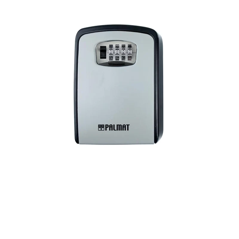 PALMAT Secure Combination Key Safe Weatherproof Outdoor Wall Mounted for Security with Medium Sized Internal Storage for House or Office Keys and Strong 4 Digit Lock