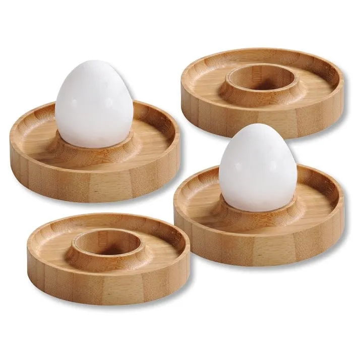 Eierbecher aus Bambus im 4er Set