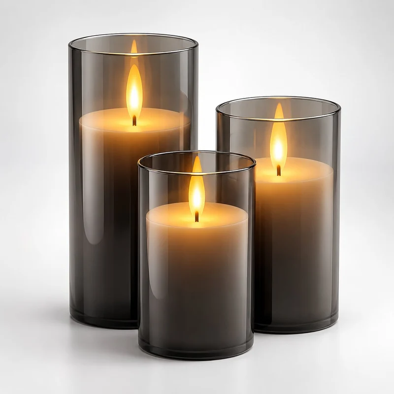 3er Set LED Kerzen mit Fernbedienung | LumiKerze