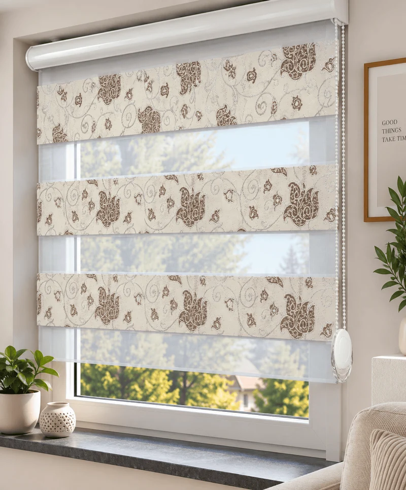 Doppelrollo Jacquard