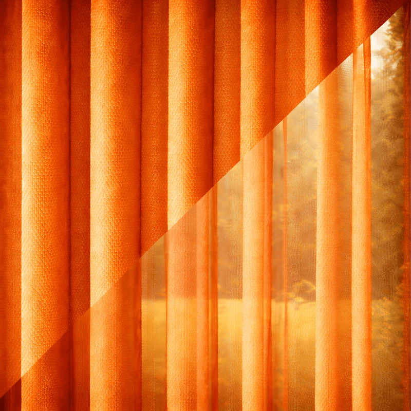 Lamellengardine SoftFlow Orange