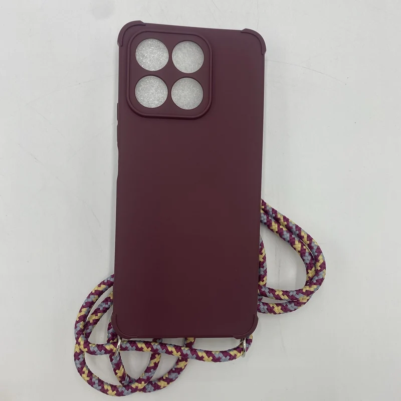 Hülle für HONOR X8a mit Umhängekette Handy Cover Case Schutzhülle Backcover