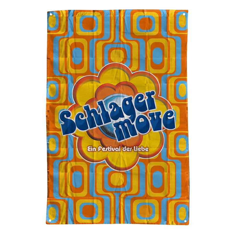 SCHLAGERMOVE Festival Flagge 150 x 100 cm
