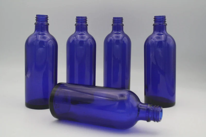 Blauglasflasche 100 ml (DN18)
