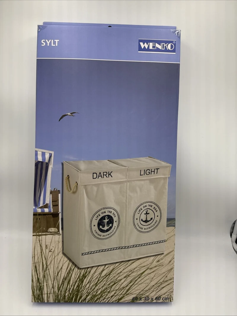 Wenko Wäschesammler Duo Sylt 100 Liter