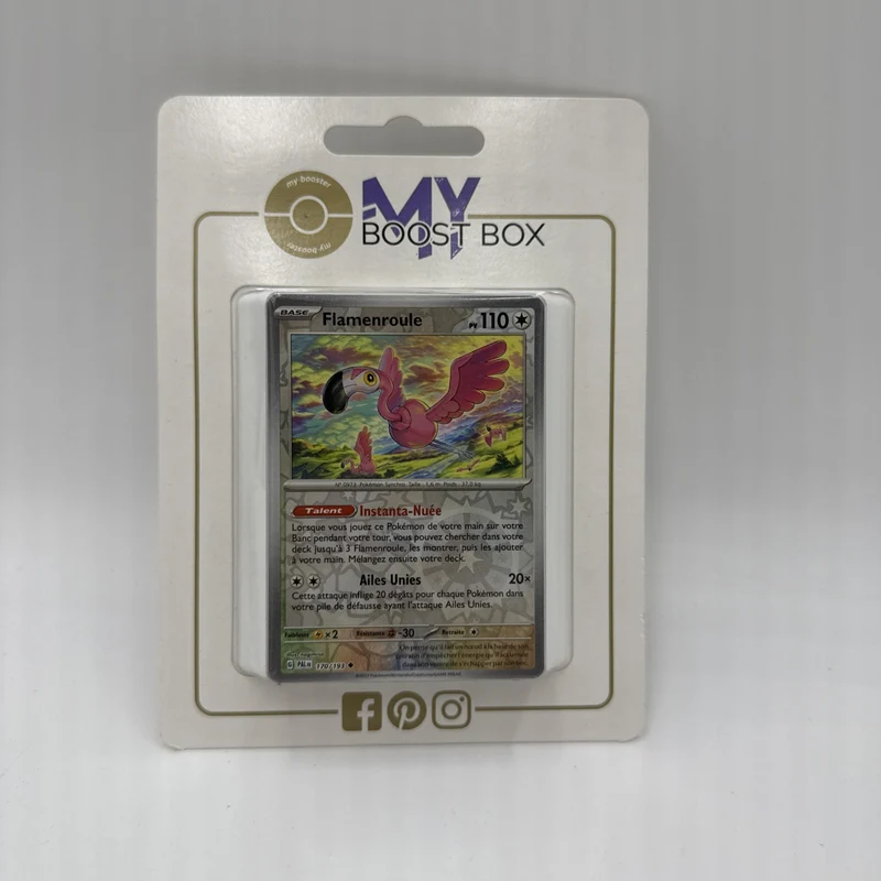 FRANZÖSISCH My-Booster Ultra Boost Box Pokemon 10 Karten Pack Flamenroule170/193