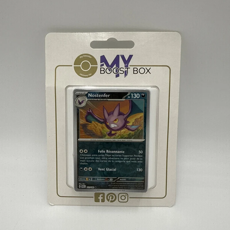 FRANZÖSISCH My-Booster Ultra Boost Box Pokemon 10 Karten Pack Nostenfer 112/182