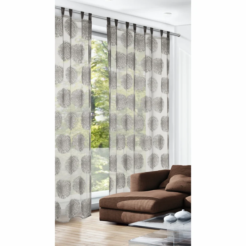 Schlaufenschal grau 280 x 140 cm - Vorhang von Albani