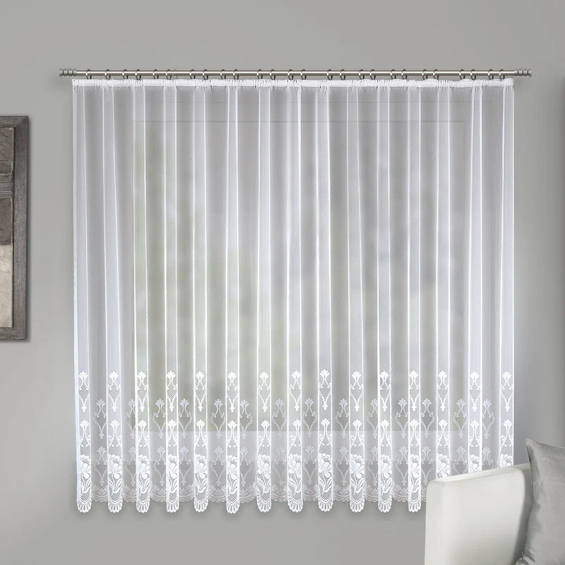 Fertigstore "Vera" weiß mit Faltenband - Gardine von Albani