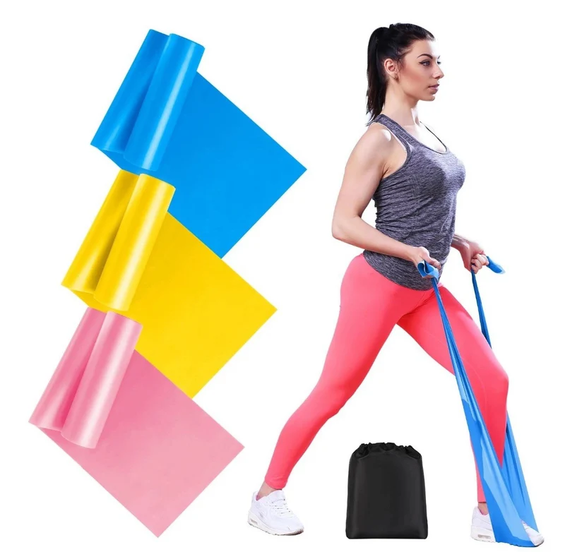 Fitnessbänder 3er-Set 2m Fitnessbänder Mit 3 Widerstandsstufen Resistance