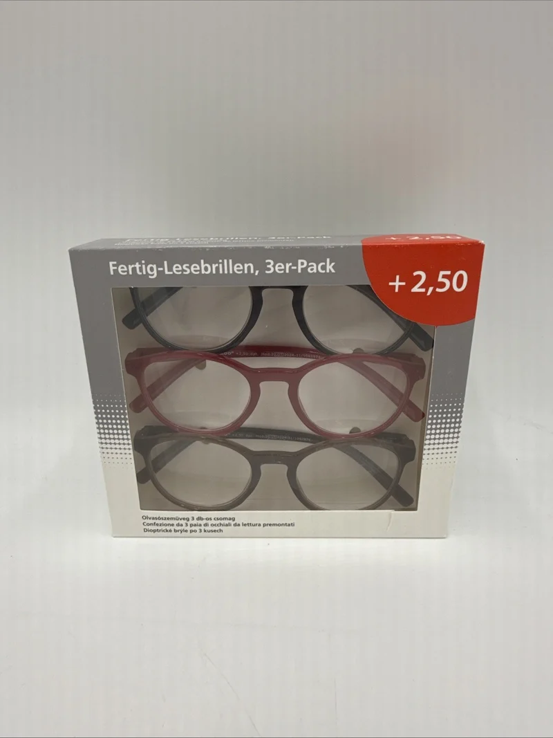 Fertig-Lesebrillen 3er-Pack +2,50