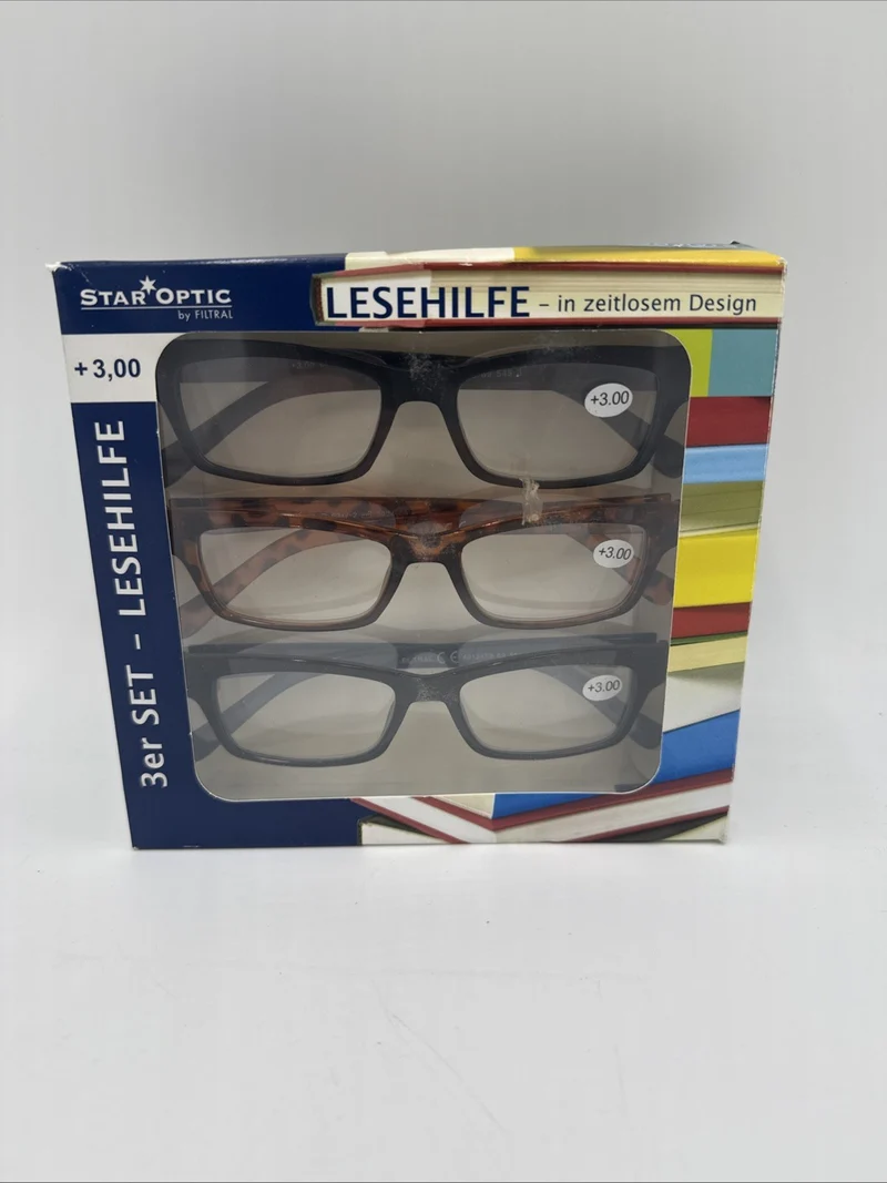Fertig-Lesebrillen 3er-Pack +3,00