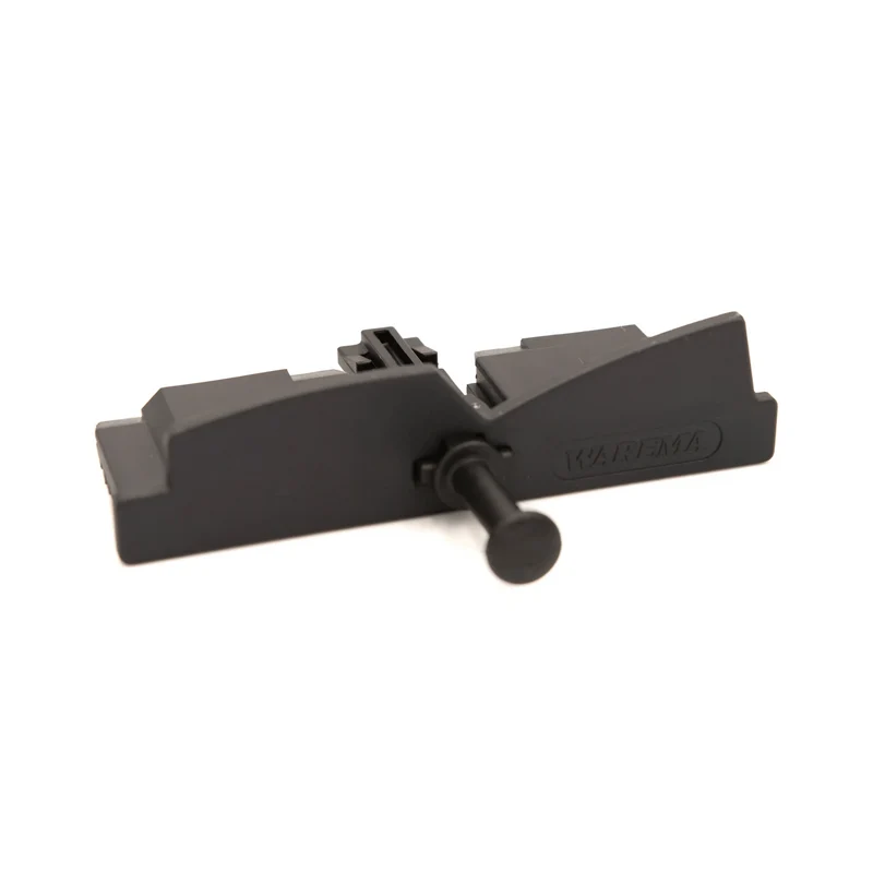 Warema Endkappe schwarz, mit Führungsnippel 66x12,8 mm