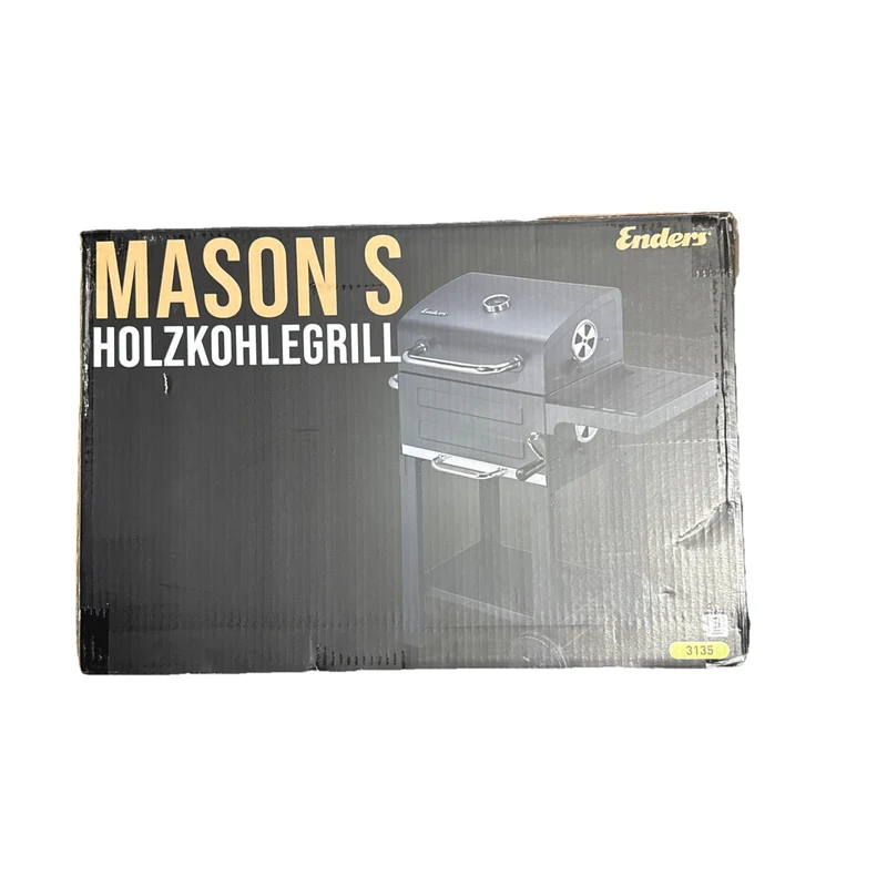 Enders Mason S Holzkohlegrill Standgrill Kohle Thermometer Grillwagen kompakt