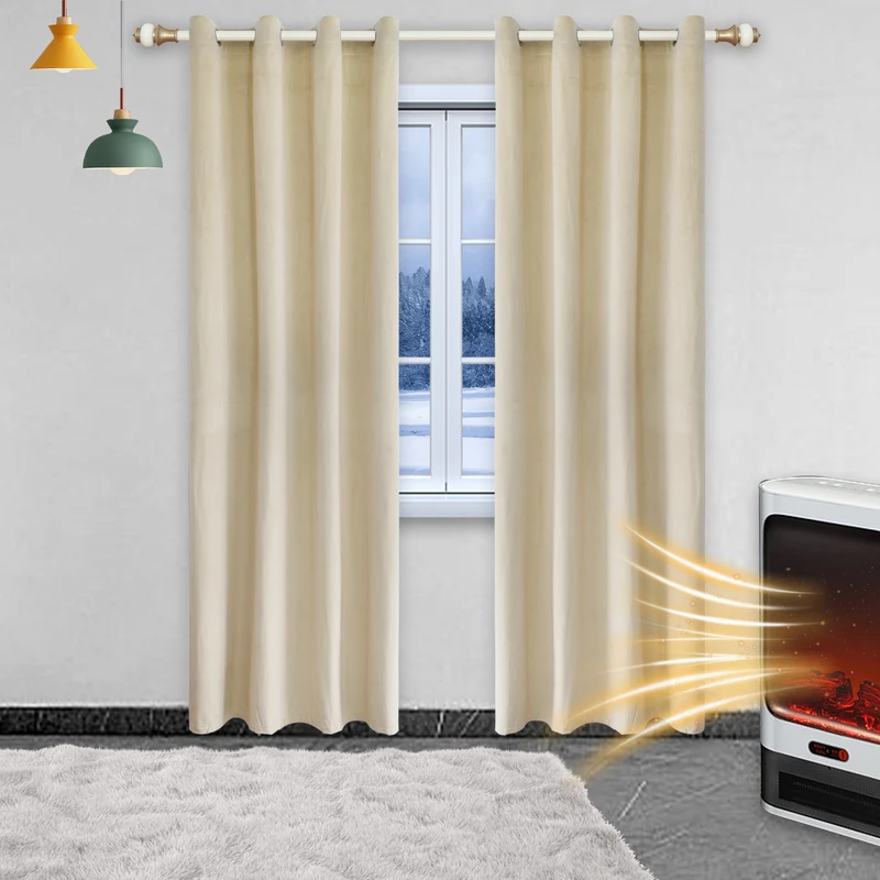 Verdunkelungsvorhang Samt Schwer Elegant Thermovorhang 1 Panel