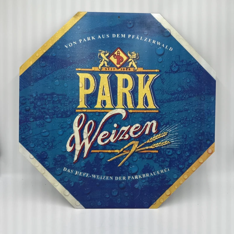 Werbeschild Parkbräu Park Brauerei Pirmasens 54cm Durchmesser
