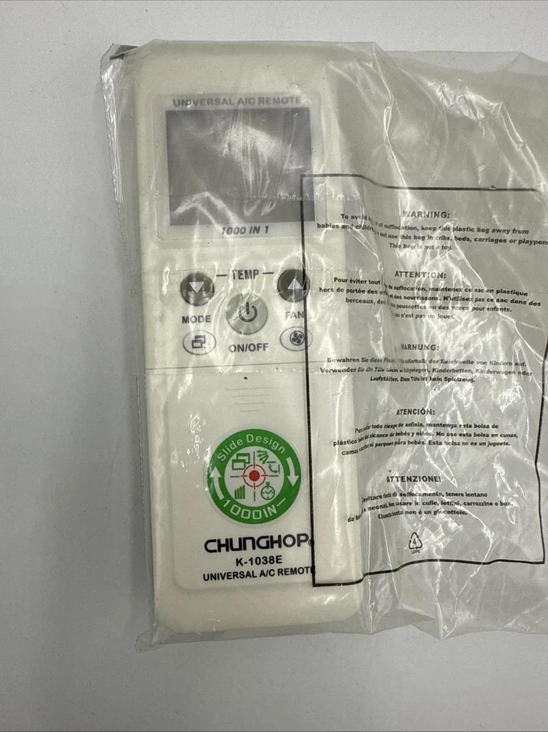 CHUNGHOP Universal-Fernbedienung für Chunghop Klimaanlage K-1038E