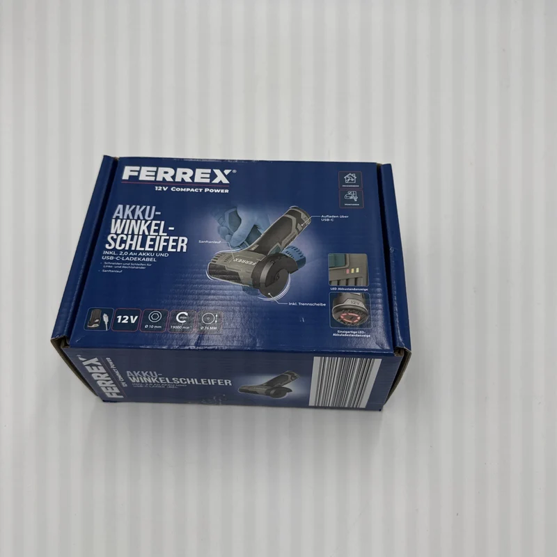 FERREX® 12V Akku Winkelschleifer inkl. Akku & Ladekabel NEU & OVP