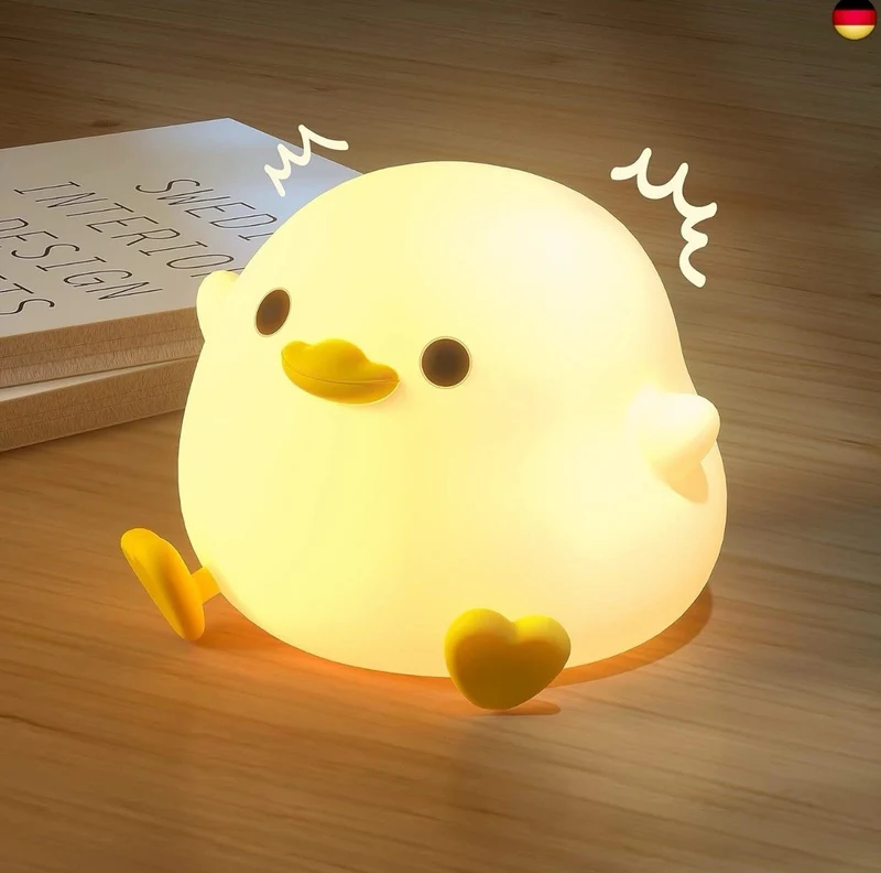 Dodo Duck LED Nachtlicht Niedliche Silikon Enten Lampe Kinder Nachttischlampe