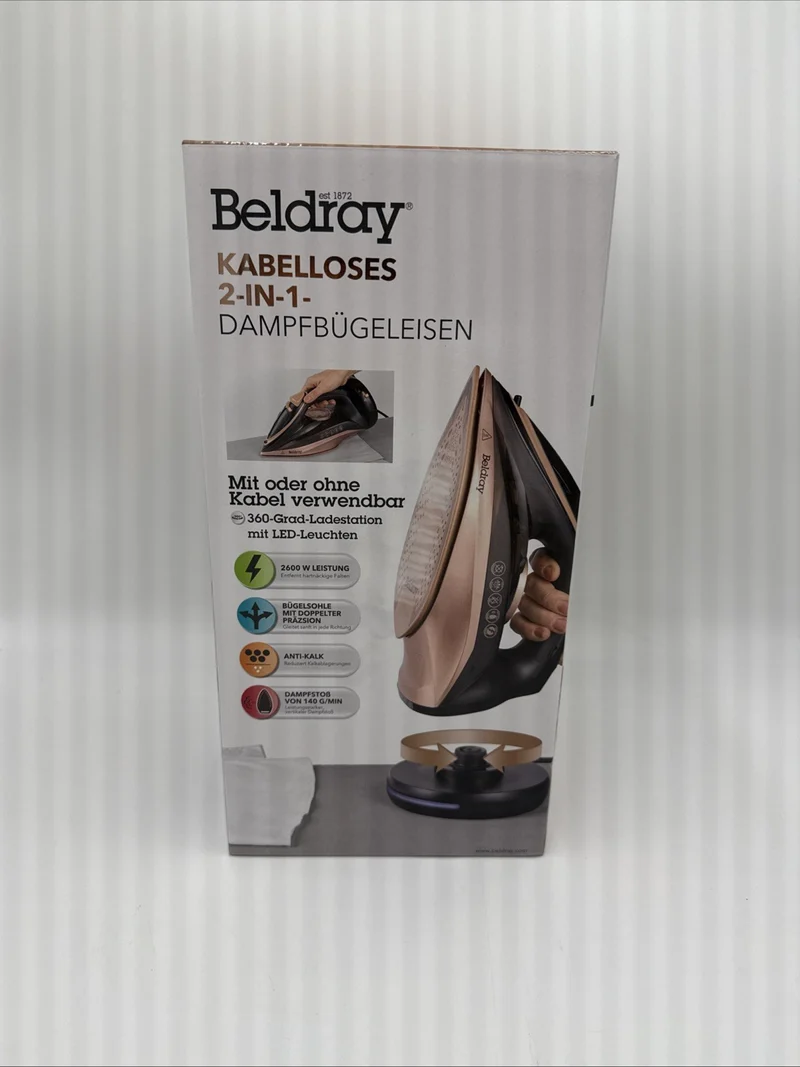 Dampfbügeleisen BELDRAY Praktisch 360° Ladestation Mit LED Leuchten 2600W
