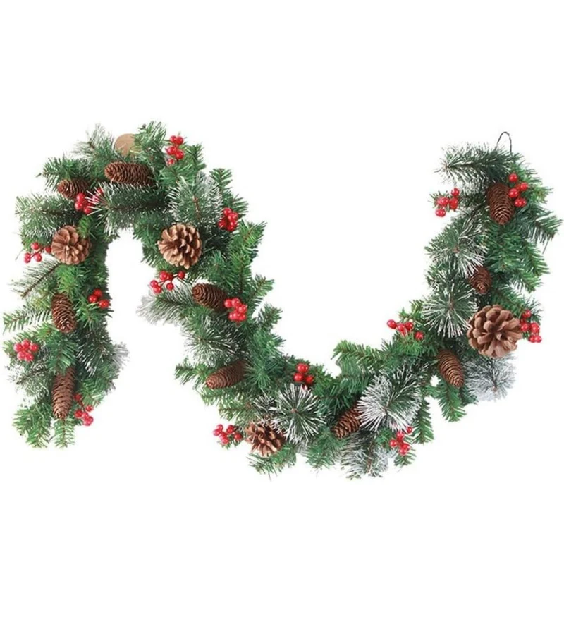 Weihnachtsgirlande,1.8Mweihnachtsdeko tannengirlande Künstlich Girlande Jiajiayi