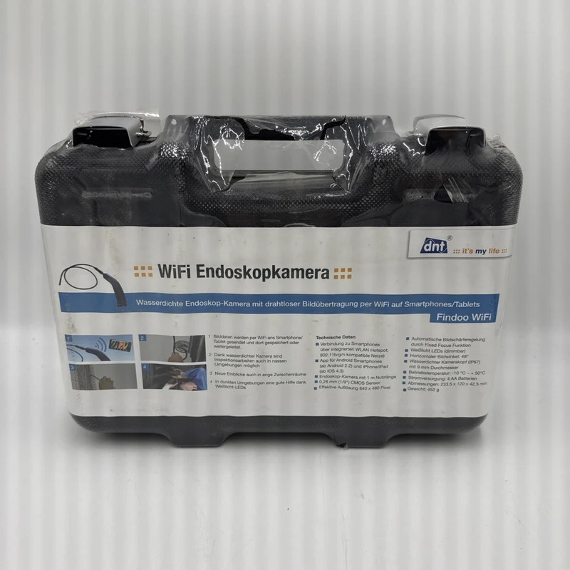dnt Findoo WiFi Endoskopkamera mit Smartphone App