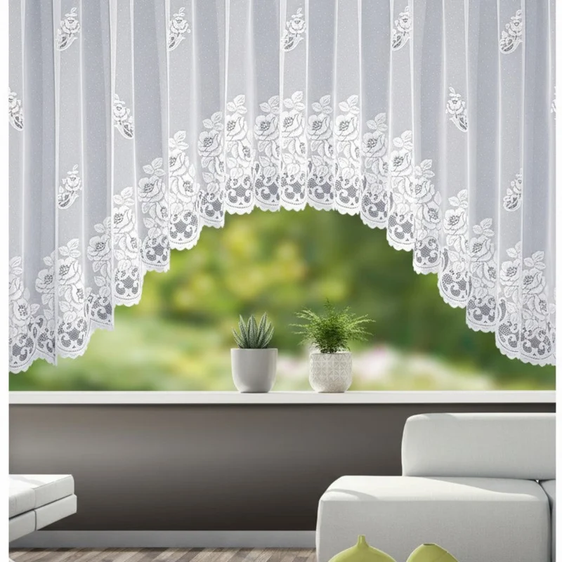 Fensterstore C-Bogen "Karin" - Jacquard Store von Albani