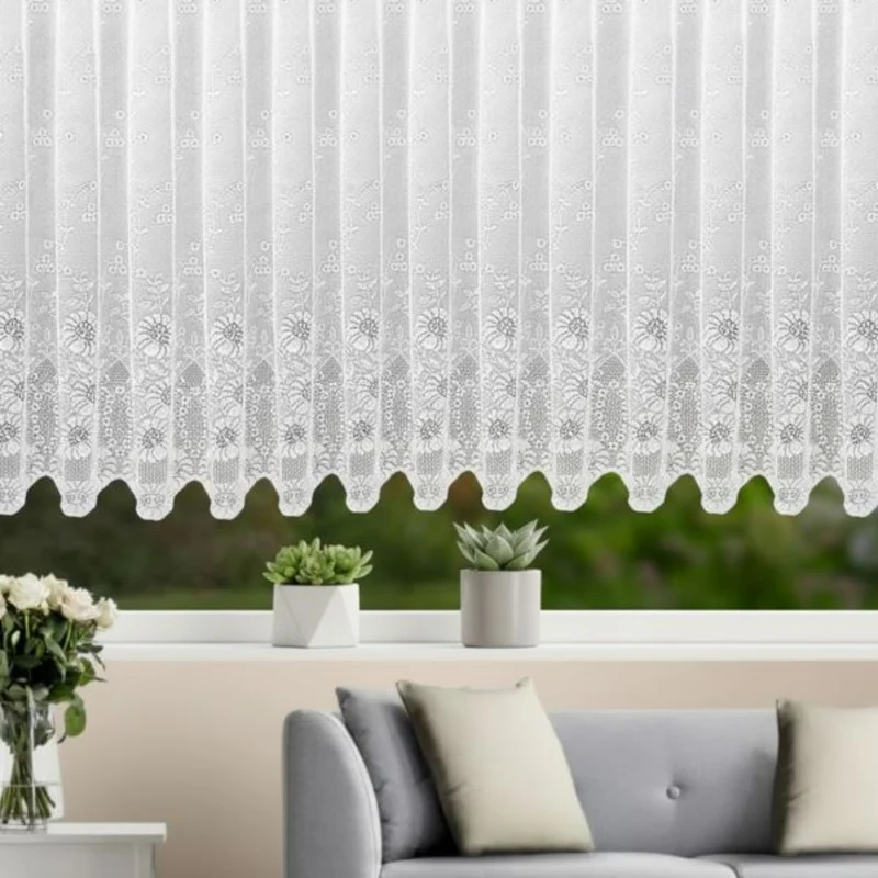 Fensterstore "Sam" weiß mit Faltenband - Elegante Gardinen von Albani