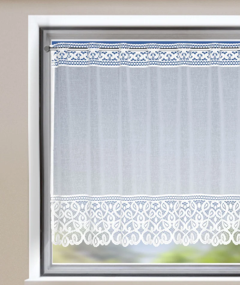 Jacquard Panneau „Kate" 80x145cm - weiße Gardine von Albani