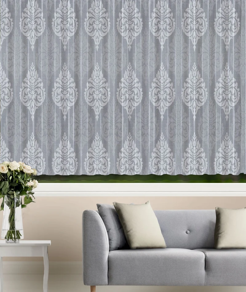 Fertigstore "Ornament" weiß 175x300 cm - Gardine von Albani