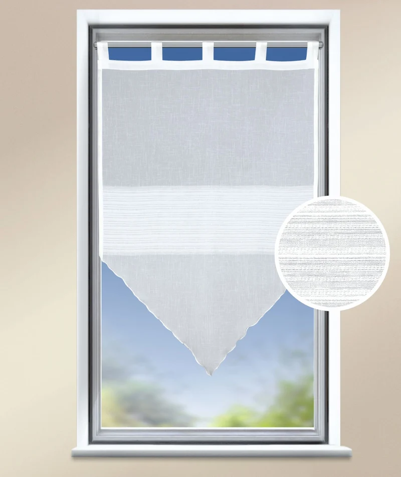 Spitzhänger "Mine" weiß 90x60 cm - Scheibengardine von Albani
