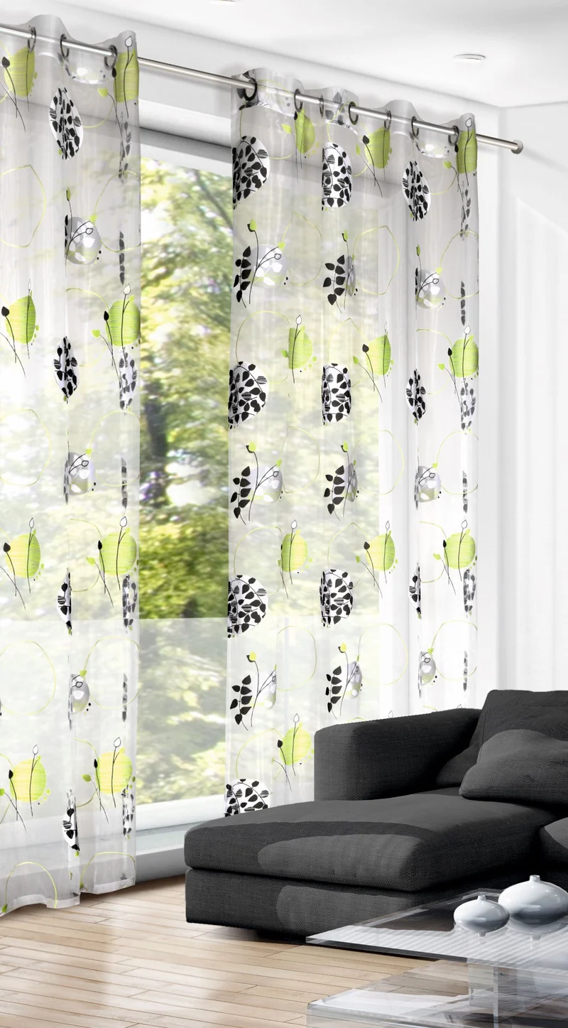 Ösenschal Punkte 245x135cm - Vorhang mit Ösen von Albani