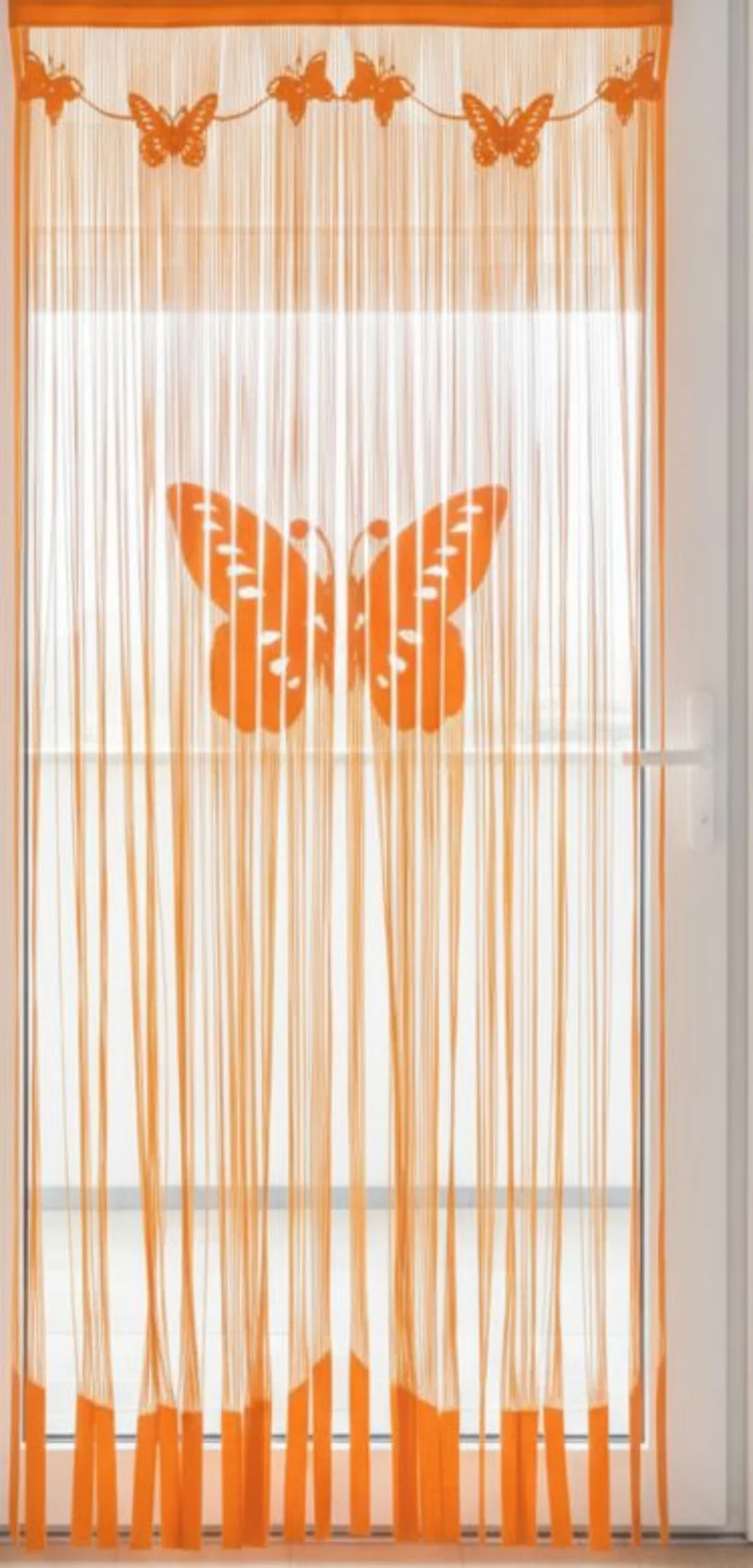 Fadengardine "Schmetterling" orange