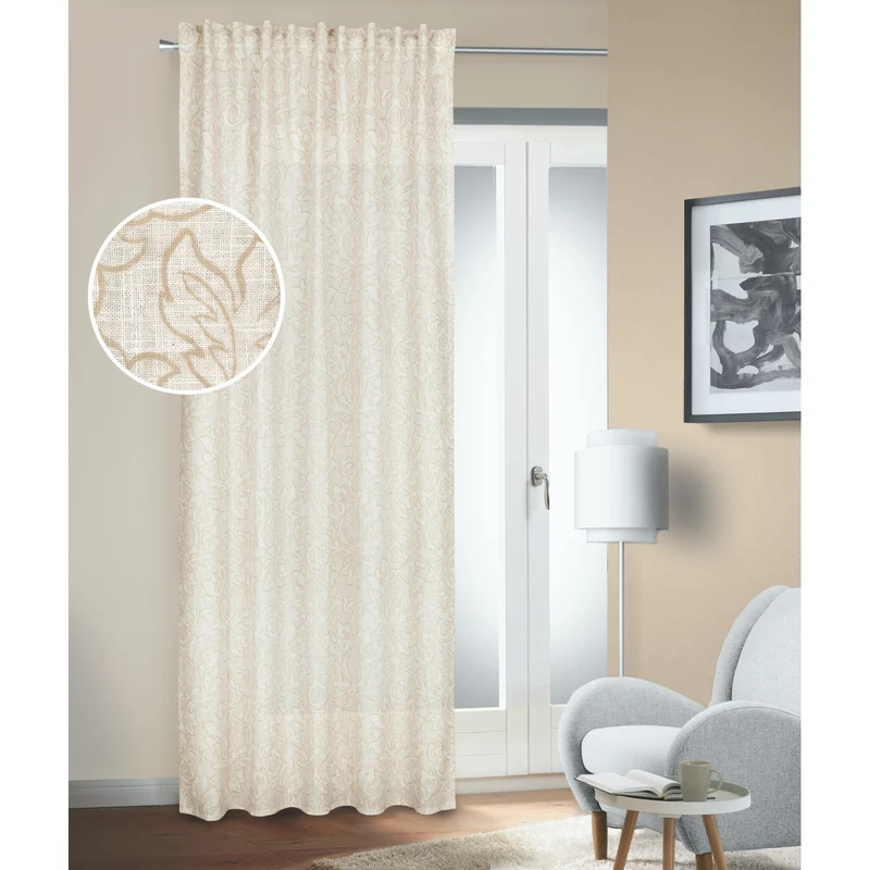 Fertigschal verdeckte Schlaufen „Idara“ beige von Albani