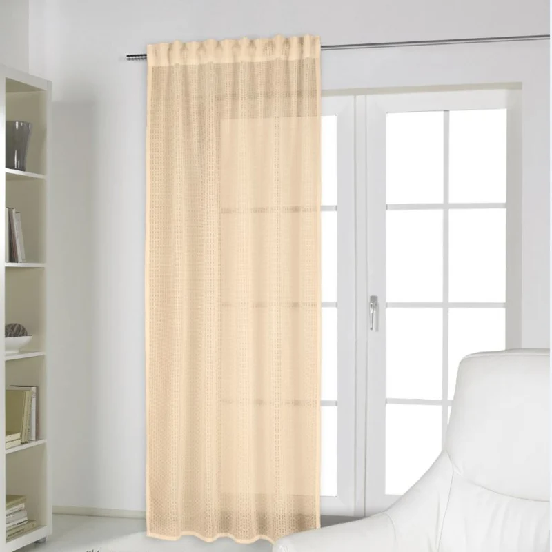 Fertigschal verdeckte Schlaufen "Teja" beige von Albani