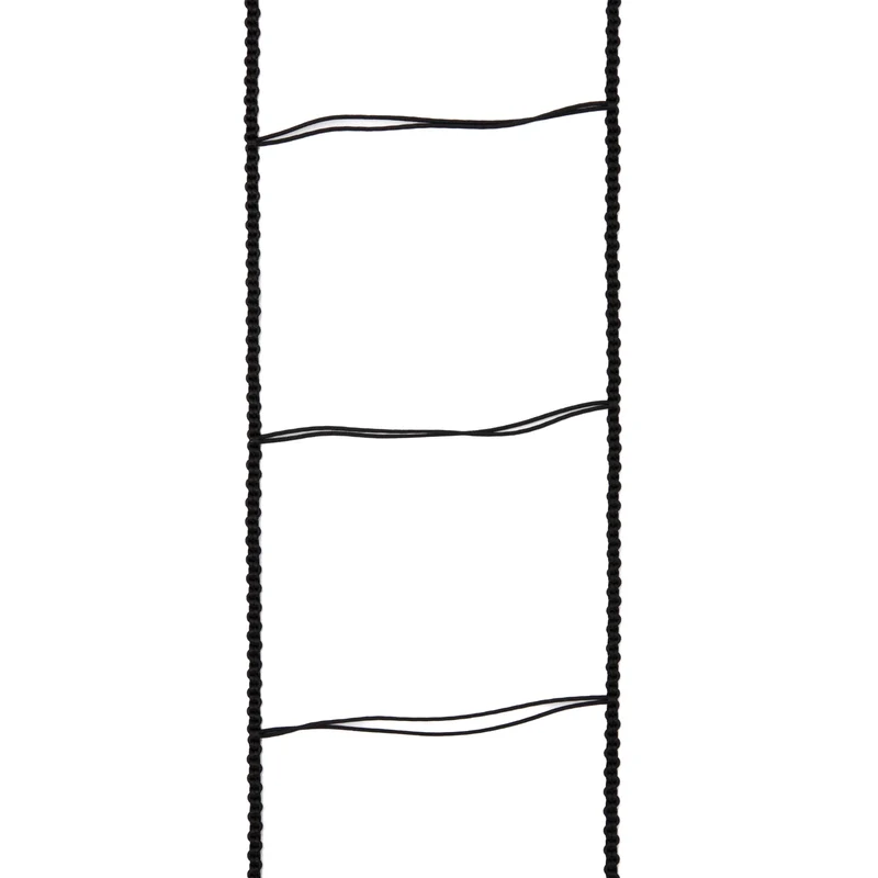 Leiterkordel (Flachlamelle, 80 mm, schwarz / grau)