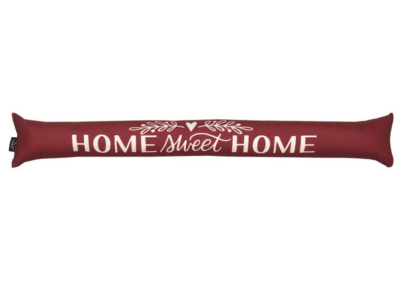 Zugluftstopper "Home sweet Home" rot 10x90cm von Albani