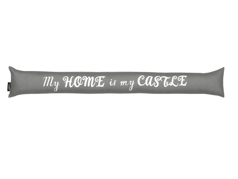 Zugluftstopper "My Home is my Castle" grau 10x90cm von Albani