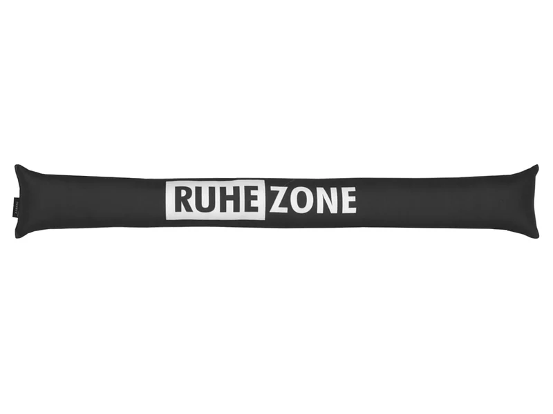 Zugluftstopper "Ruhezone" schwarz 10x90cm von Albani