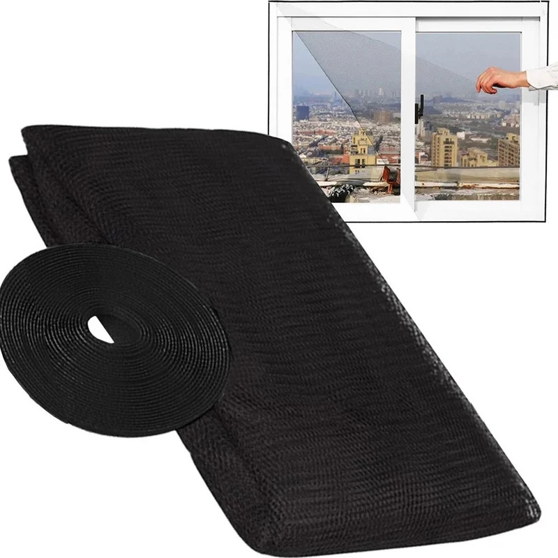 Fliegengitter Fenster ohne Bohren 130x150 150x180 Klettband Insektenschutz
