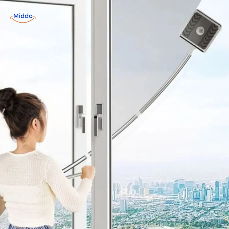 Haushalt™ Doppelseitiges Glasreinigungsgerät für hohe Fenster